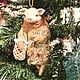 Елочная игрушка Свинка модница в винтажном стиле. Игрушки. Мария Максимова. Ярмарка Мастеров.  Фото №5