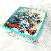 Для дома и интерьера handmade. Livemaster - original item Tea box Tea with persimmon. Handmade.