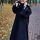  Пальто из шерсти и кашемира  Нуарный шик. Пальто. Сны о незабудке (snyonezabudke). Ярмарка Мастеров.  Фото №6