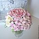 bouquet of tenderness. Flowers from polymer clay in glass, Composition, Moscow,  Фото №1