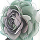 Order FABRIC FLOWERS. Chiffon rose ' Watercolor olive '. fioridellavita. Livemaster. . Brooches Фото №3