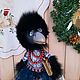 Smart crow. Interior textile doll. Interior doll. Studio dolls Zhuravushka. Online shopping on My Livemaster.  Фото №2