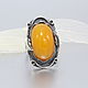 Order Ring amber silver 925 ALS0033. Sunny Silver. Livemaster. . Rings Фото №3