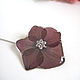 Needle Brooch Hydrangea Purple Real Flower Resin Jewelry. Stick pin. WonderLand. My Livemaster. Фото №5