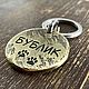 Addressee medallion with paws for a dog. Badges. woofworkshop-ru. Online shopping on My Livemaster.  Фото №2