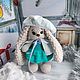 Вязанная игрушка Зайка с одеждой. Мягкие игрушки. Мария Стиль для тебя. Ярмарка Мастеров.  Фото №5
