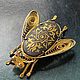 Заказать Винтаж: Damascene. Брошь. Артикул: KoB08A2(54525652). Костюм и брошь. Ярмарка Мастеров. . Броши винтажные Фото №3