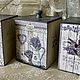 Банки большие для сыпучих продуктов «Прованс». Короб. 'Винтажный дворик' Амелина Лена (EAmeli). Ярмарка Мастеров.  Фото №5
