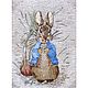 "Кролик Питер", художественная гладь, Картины, Новороссийск,  Фото №1