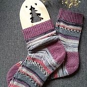 Аксессуары handmade. Livemaster - original item Socks: lila. Handmade.