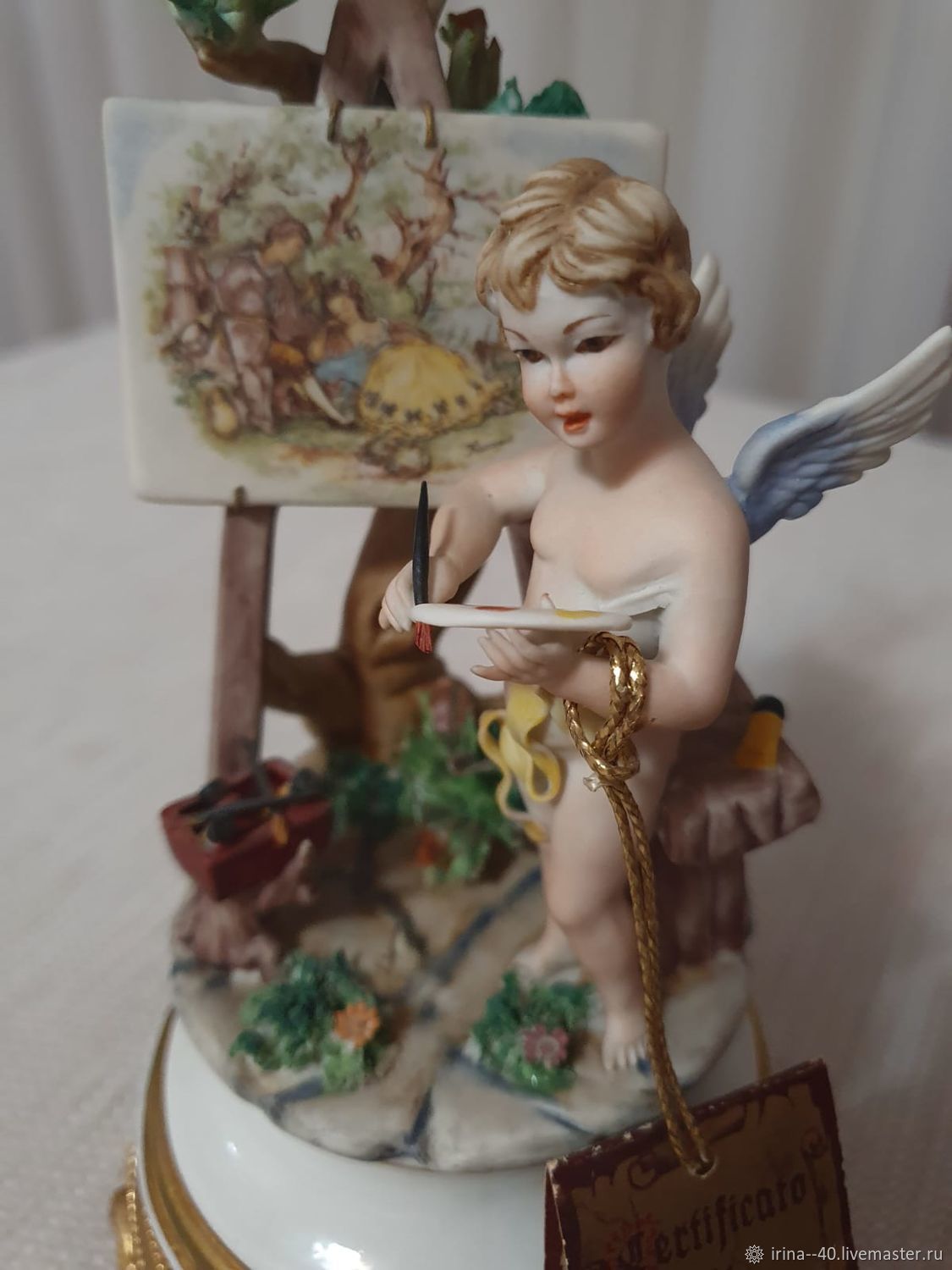 Винтаж: Статуэтка "Путти художник", Capodimonte, Италия, 1960 в ...