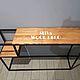 Консольный стол лофт SOLO. Консоли. SLIVA wood deco. Ярмарка Мастеров.  Фото №5