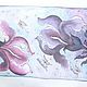 Batik scarf 'Irises and butterflies'. Scarves. OlgaPastukhovaArt. My Livemaster. Фото №5