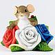 Силиконовая форма для мыла "Мышка в розах", Формы, Самара,  Фото №1
