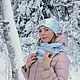 Комплект  Серебро зимы. Комплекты головных уборов. Наталья Сидоренко. Интернет-магазин Ярмарка Мастеров.  Фото №2