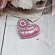 Valentine heart brooch. Gifts for February 14. Soleatoys. My Livemaster. Фото №5