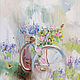 Flower wind. Bicycles. Картины. Annet Loginova. Ярмарка Мастеров.  Фото №5