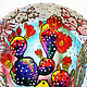 "Его величество - кактус" - тарелка на стену ручная роспись. Тарелки декоративные. Декоративные тарелки Тани Шест. Ярмарка Мастеров.  Фото №4