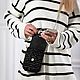 Мини-сумка для телефона (чёрный). Сумка через плечо. HLOP_Shop_Bags. Ярмарка Мастеров.  Фото №4