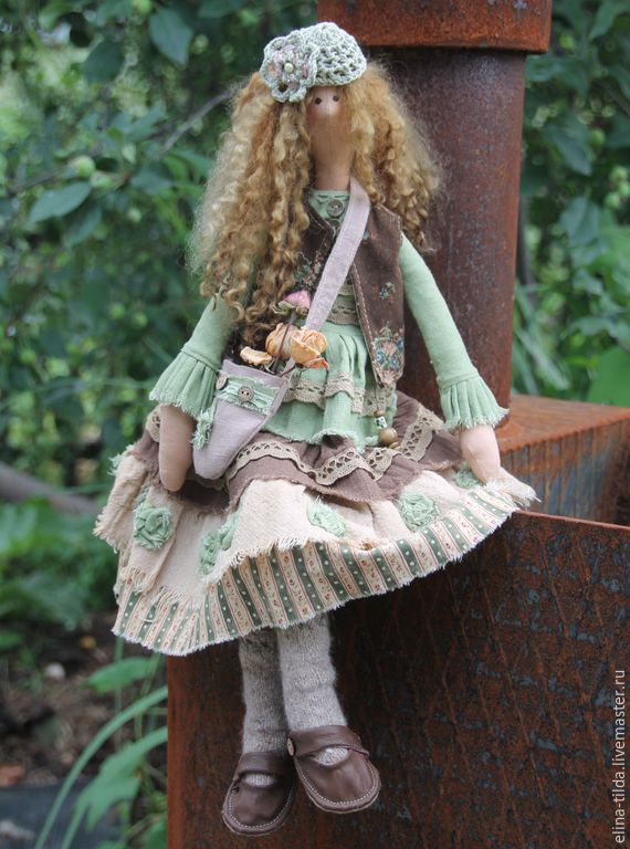Интерьерная текстильная кукла в стиле Тильда бохо!