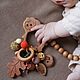 Rodent for the baby is a good hedgehog (rattle, a gift for a newborn). Rattles. Мастерская Зорькиной Елены | грызунки, погремушки, слингобусы. Online shopping on My Livemaster.  Фото №2