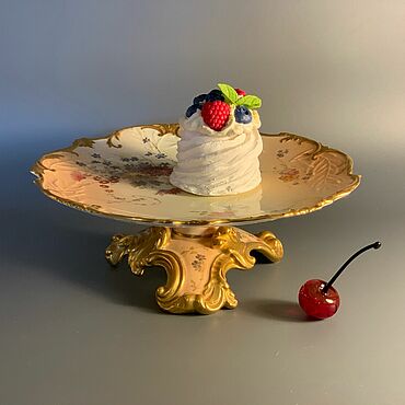 Винтаж ручной работы. Ярмарка Мастеров - ручная работа Винтаж: Royal Worcester blush ivory, 19 век. Handmade.
