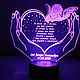 Gift night light ' Heart with Cupid'. Nightlights. dima-ren. Online shopping on My Livemaster.  Фото №2