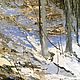 Большая картина маслом зимняя река в стиле Боггесс. Картины. Арт бутик Nina. Ярмарка Мастеров.  Фото №6