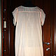 Cambric negligee, a historical reconstruction of negligee in the late 19th century
