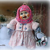 Куклы и игрушки handmade. Livemaster - original item Cotton Christmas tree toy Katenka (sold). Handmade.
