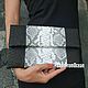Клатч из натуральной кожи питона "Back and White". Клатчи. Nata_l_y (lovefromocean). Интернет-магазин Ярмарка Мастеров.  Фото №2