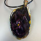  Black Orchid-custom painting – women's mascot. Pendant. lacquer miniature. My Livemaster. Фото №5