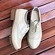 Oxford shoes ivory beige sole. Oxfords. Hitarov (Hitarov). Online shopping on My Livemaster.  Фото №2
