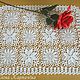 Napkin with openwork motifs. Doilies. Needlework Elena Karpachova. Online shopping on My Livemaster.  Фото №2
