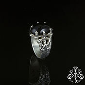 Украшения handmade. Livemaster - original item Silver ring with morion 