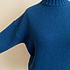 Свитер оверсайз "Петроль", кашемир+ меринос. Свитеры. FAVORITE KNITWEAR (Наталья). Ярмарка Мастеров.  Фото №4