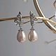 Серьги "Жасмин". Жемчуг Shell Pearl. Серьги классические. Tatyana's Jewelry for the soul. Ярмарка Мастеров.  Фото №4