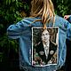 Denim jacket with Harry Styles print. Harry Styles Clothing Painting. Outerwear Jackets. nataliadenimart. My Livemaster. Фото №6