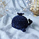 Whale knitted dark blue. Amigurumi dolls and toys. fesartdecor (fesartdecor). Online shopping on My Livemaster.  Фото №2