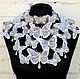 A necklace of butterflies Wedding silver necklace Shoulder necklace, Necklace, Moscow,  Фото №1
