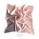 Order Silk scarf 'Pink pearl' silk 100% dusty pink. Silk Batik Watercolor ..VikoBatik... Livemaster. . Shawls1 Фото №3