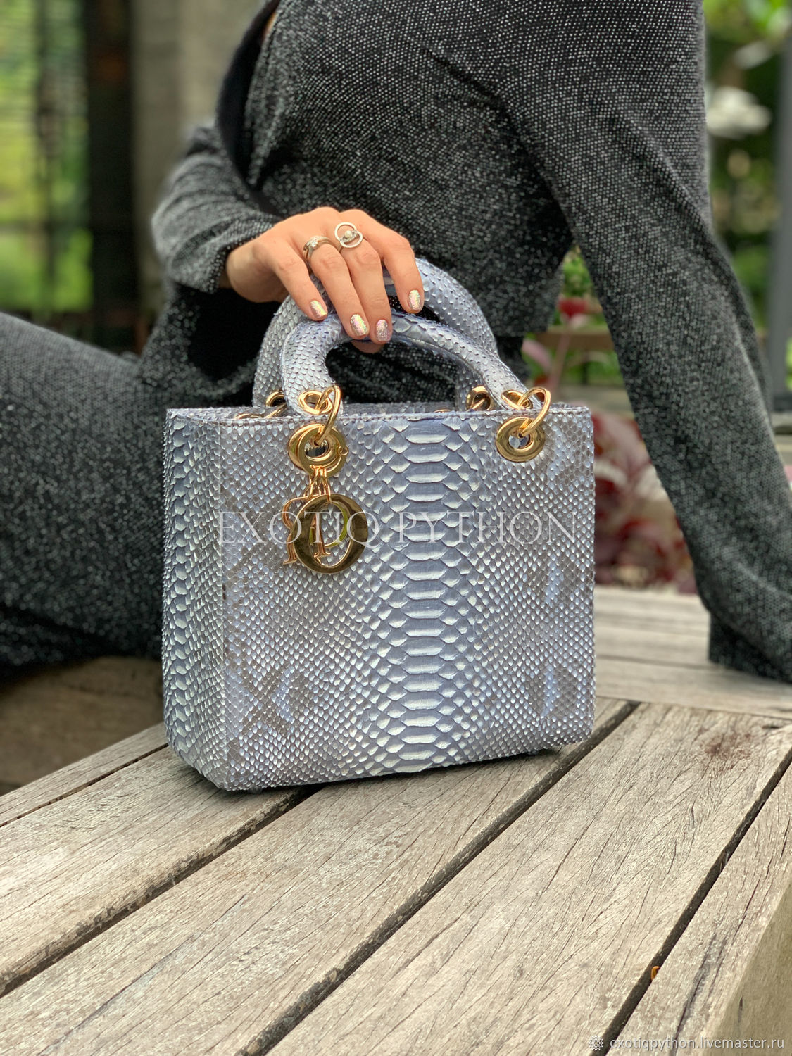 Elegant bag made of Python skin NZV4OCOM Classic Bag Moscow