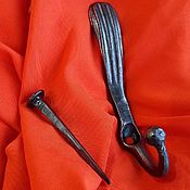Для дома и интерьера handmade. Livemaster - original item Forged hook with forged nail. Handmade.
