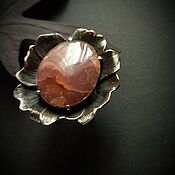 Украшения handmade. Livemaster - original item Ring with rhodochrosite 