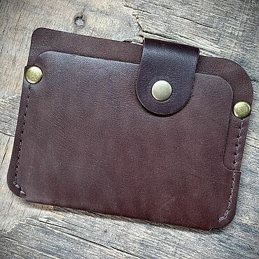Сумки ручной работы. Ярмарка Мастеров - ручная работа Картхолдер компактный кошелек из натуральной кожи. Handmade.