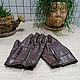 Crocodile leather gloves. Gloves. exotiqpython. Online shopping on My Livemaster.  Фото №2