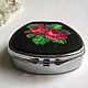Pill box (small box) with embroidered 'Roses'. Box. Anna's pretty things (flowertenderann). Online shopping on My Livemaster.  Фото №2