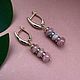 Серьги с родохрозитом. Серьги классические. Katerina Moroz accessories for you (katerinamoroz). Интернет-магазин Ярмарка Мастеров.  Фото №2