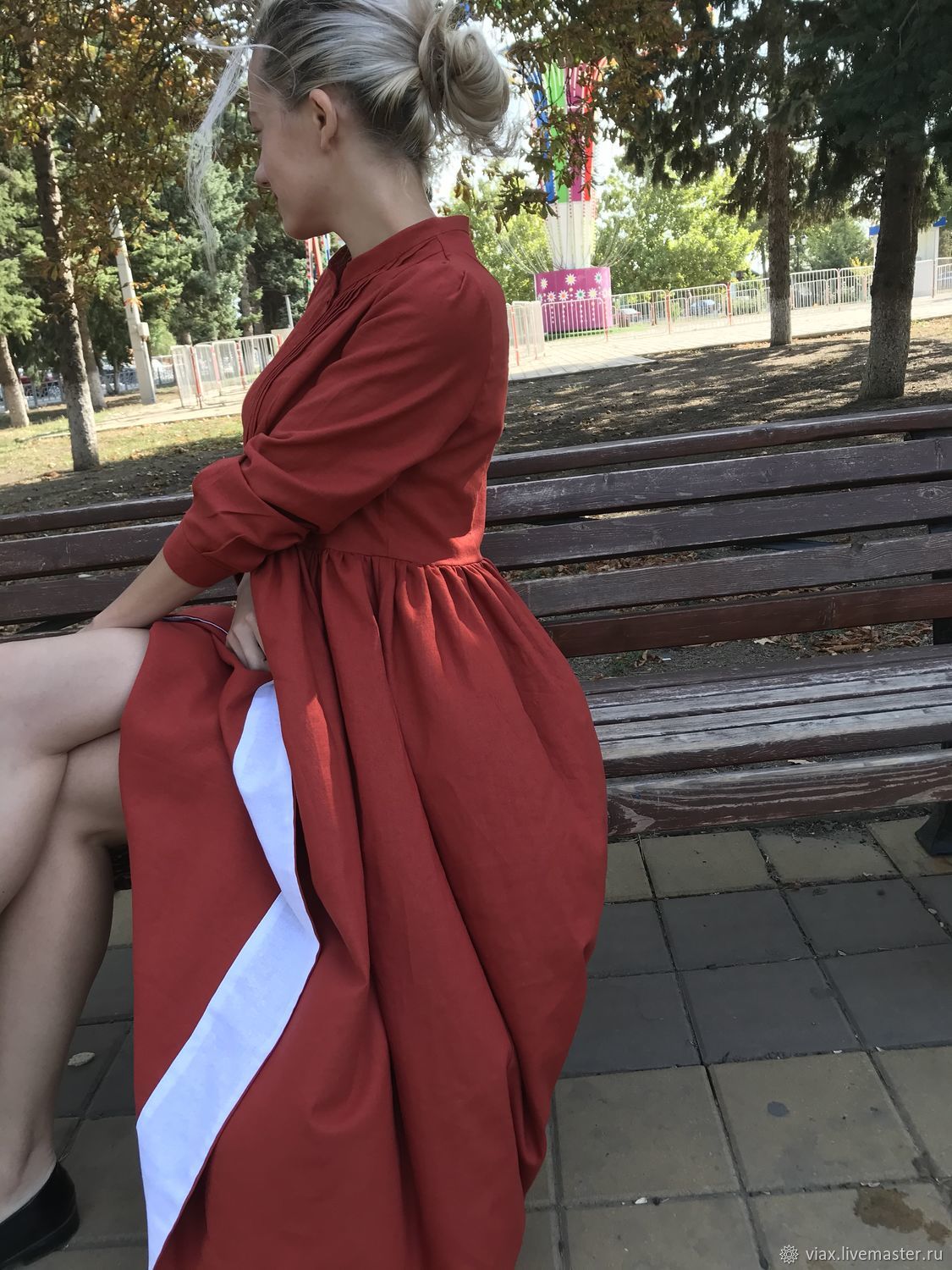 dresses: dresses: Dress made of linen ' Terra ', Dresses, Rostov-on-Don,  Фото №1