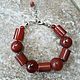 Set of jewelry made of CARNELIAN - CONCISE, Jewelry Sets, Ashkelon,  Фото №1